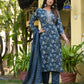 Women Viscose Rayon Kurta Pant Dupatta Set