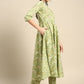 Floral Printed Regular Pure Cotton Kurta with Trousers & With Dupatta