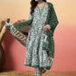 Women Floral Printed Regular Pure Cotton Kurta with Trousers & With Dupatta