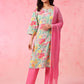 Women Floral Printed Regular Pure Cotton Kurta with Trousers & With Dupatta