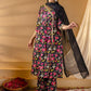 Floral Printed Angrakha Gotta Patti Pure Cotton Kurta with Palazzos & Dupatta