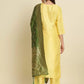 Women Multicolor Cotton Silk Kurta Pant Dupatta Set