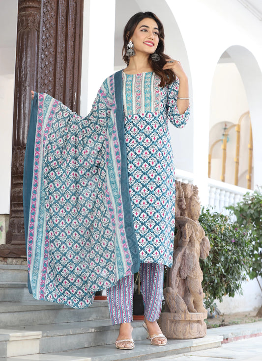 Women Viscose Rayon Dupatta Set