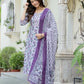 Women Pure Cotton Kurta Pant Dupatta Set