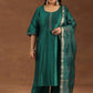 Plus Size Straight Kurta With Palazzos & Dupatta