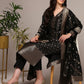 Sweetheart Neck Ethnic Motifs Regular Kurta with Trousers & With Dupatta