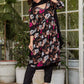 Women Floral Printed High Slit Thread Work Kurta with Trousers & With Dupatta