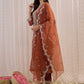 Ethnic Motifs Embroidered Regular Gotta Patti Kurta with Trouser & Dupatta