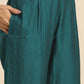 Women's Rayon Embroidered Alia Cut Regular Kurta With Pant