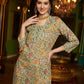 Floral Printed Pure Cotton Straight Kurta With Trouser & Dupatta