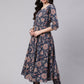 Floral Printed Pure Cotton Kurta with Trousers & Dupatta