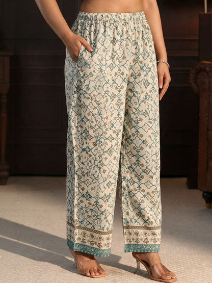 Women Ethnic Motifs Printed Regular Kurta with Palazzos & With Dupatta