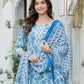 Women Pure Cotton Kurta Pant Dupatta Set