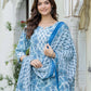 Women Pure Cotton Kurta Pant Dupatta Set