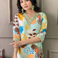 Floral Printed Regular Zari Kurta ,Trousers & Dupatta