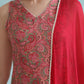 Paisley Printed V-Neck Sleeveless Kurta with Palazzos & With Dupatta