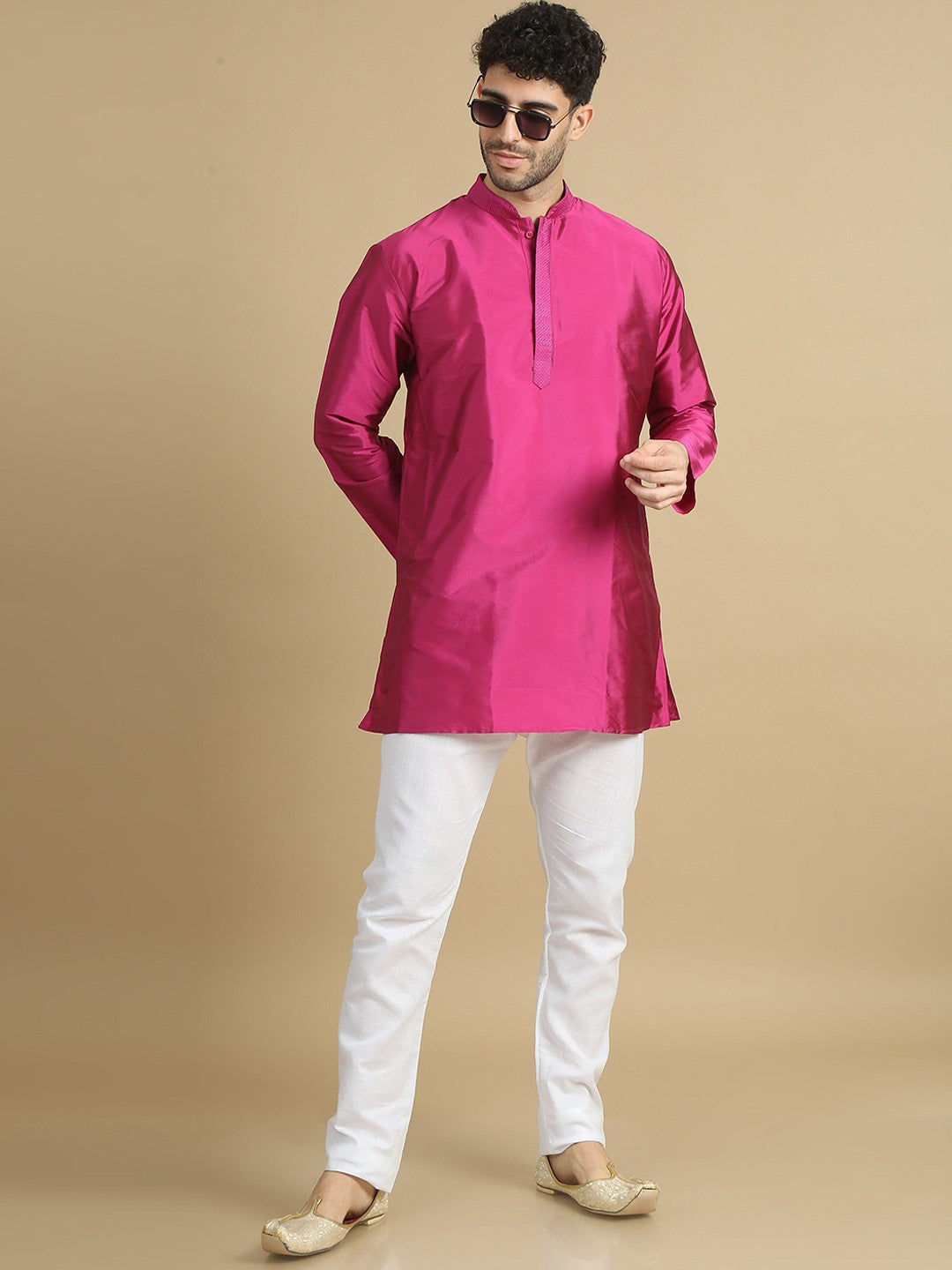 Mandarin Collar Straight Kurta