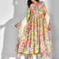 Floral Printed V-Neck Anarkali Kurta With Palazzos & Dupatta