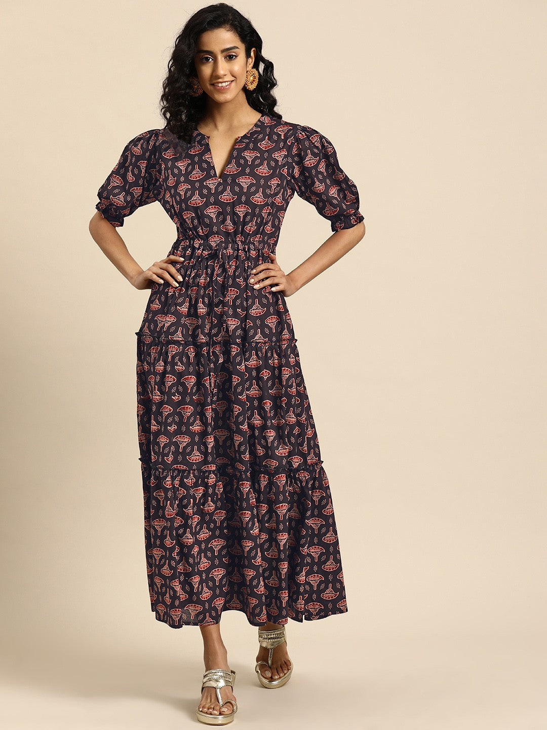 Women Floral Printed Maxi Dress