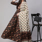 Floral Printed V-Neck Pure Cotton Kurta with Trousers & With Dupatta