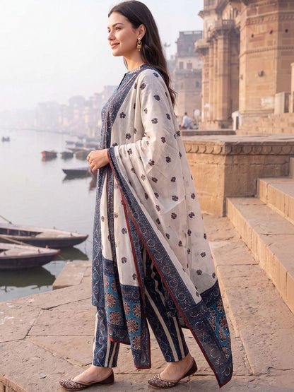 Women Regular Size Kurta Set Cotton