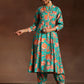 Floral Printed Panelled Kurta with Salwar