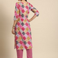 Bandhani Printed Kurta with Trousers