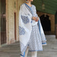 Ethnic Motifs Printed Regular Pure Cotton Kurta with Trousers & Dupatta