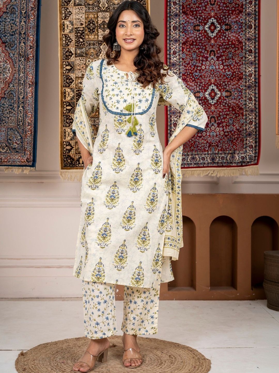 Women Regular Size Kurta Set Cotton