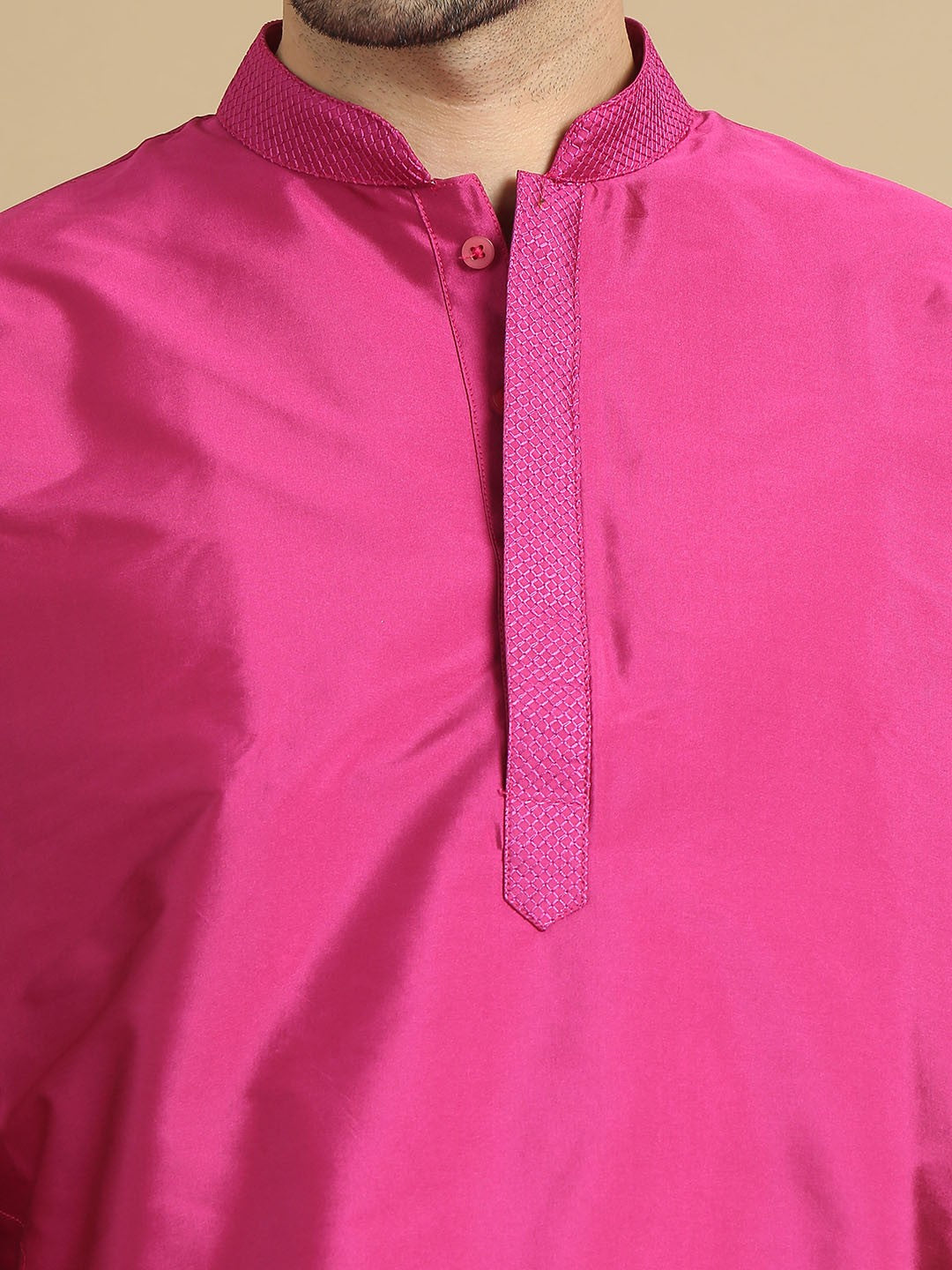 Mandarin Collar Straight Kurta