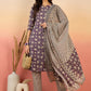 Floral Printed Pure Cotton Round Neck Kurta With Trousers & Dupatta