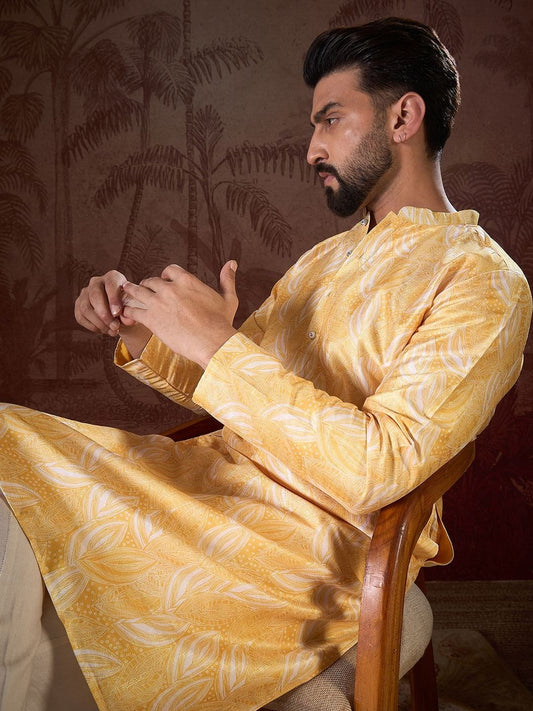 Men Ethnic Motifs Printed Regular Kurta with Trousers