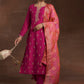 Floral Embroidered Regular Kurta With Trousers & Dupatta