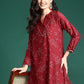 Foil Printed Ethnic Motifs Printed Gotta Patti Asymmetric Kurta with Trousers