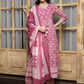 Ethnic Motifs Printed Pure Cotton Kurta with Trousers & With Dupatta