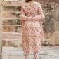 Floral Embroidered Thread Work Pure Cotton Kurta with Trousers & Dupatta