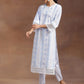 Floral Embroidered Regular Thread Work Kurta with Trousers & With Dupatta