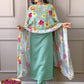 Floral Yoke Design Round Neck Sequinned Straight Kurta with Trousers & With Dupatta