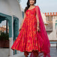 Ethnic Motifs Printed Empire Gotta Patti Kurta With Trousers & Dupatta