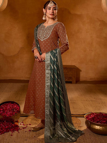 Women Regular Size Kurta Set Silk