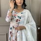 Women Floral Printed Regular Kurta with Trousers & With Dupatta