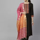 Women Kurta Pant And Dupatta Set Cotton Blend