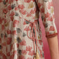 Floral Printed V-Neck Three-Quarter Sleeves Kurta with Trousers & With Dupatta