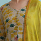 Round Neck Floral Printed Anarkali Kurta with Palazzo & Dupatta