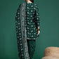 Gotta Patti Work Paisley Print Kurta with Dhoti Pants & Dupatta