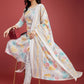 Floral Printed Regular Kurta with Trousers & Dupatta