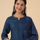 Straight Kurta with Trousers & Dupatta