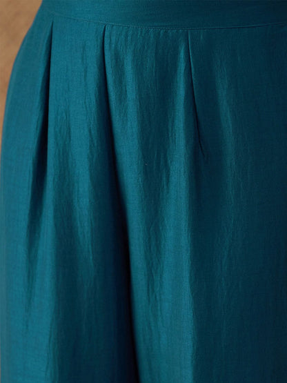 Women Regular Size Kurta Set Silk Blend