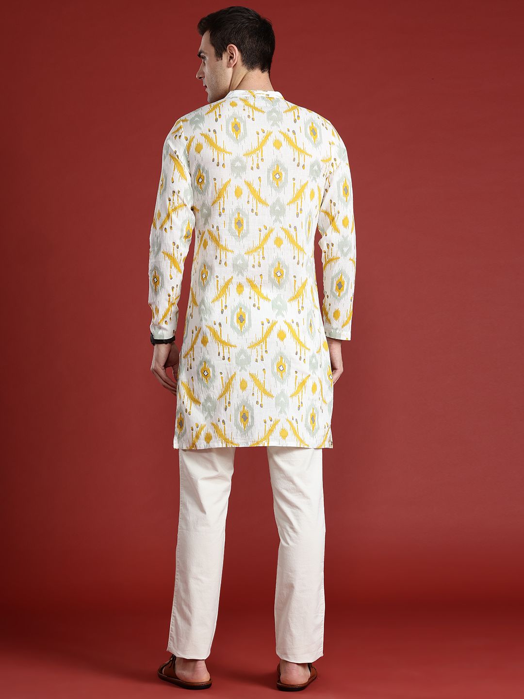 Ethnic Motifs Printed Cotton Kurta (Top only)