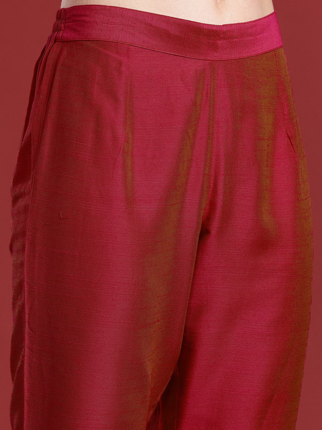 Regular Kurta with Trousers & Dupatta